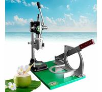 Coconut Opener Tool, Stainless Steel Puncher with Hand Lever, Open Fresh Coconuts in Seconds, Adjustable for Home or Commercial Use