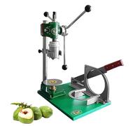Coconut Opening and Peeling Machine, Manual Young Coconut Opener with Adjust The Blocking Circle, 304 Stainless Steel, Commercial Desktop Opener Tool Set for Dessert Shop(IT-MCP3)