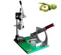 Coconut Opening and Peeling Machine, Manual Young Coconut Opener with Adjust The Blocking Circle, 304 Stainless Steel, Commercial Desktop Opener Tool Set for Dessert Shop(IT-MCP1)