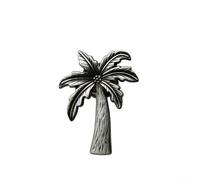 Coconut Palm Cabinet Knob Pulls for Home & Garden, Zinc Alloy Decorative Drawer Handles, 5.3x2.3x4.1cm, Compatible with M5 M6 M8 Threaded Inserts, Gold Silver Antique Finish(antique tin)