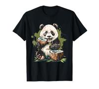 Coconut Panda Bear Nature Coconut Lover Artwork Watercolor T-Shirt