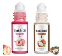 Coconut & Peach Nail & Cuticle Oil - Nail Care Kit - Nail Cuticle Protector Enriched with Natural Essential Oils & Vitamin E, Nail Strengthener Refreshing Nail Growth Serum Cuticle Softener