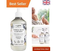 I Love Naturals Tonka Bean & Myrrh Hand & Body Lotion, Essential Oils Of Patchouli & Myrrh, Crafted With Ingredients Such as Shea Butter, 500ml