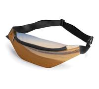 Coconut Shadow Gold Sands Waist Bag,Durable Sling Bag with Adjustable Strap Crossbody Waist Bag,for Outdoors Workout Traveling Casual Running Hiking Cycling