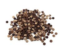 Coconut Shell 2 Holes Sewing Buttons 400Pcs Natural Brown Coconut Shell Buttons for DIY Scrapbooking Decor Clothing Accessories 10mm