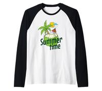 Coconut Summer Time Raglan Baseball Tee