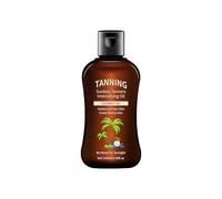 Coconut Sunless Tanning Oil for Deep Bronze Glow, Intensifying Self Tanner with Pure Moisturizing Coconut Oil, Streak-Free Fast Absorbing Bronzer for Beach Vacation & Indoor Salon (Flip Top Cap)