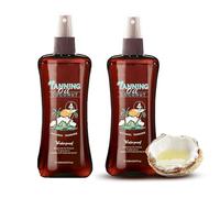 Coconut Sunless Tanning Oil, Intensifying Tanning Oil For Deep Bronze Glow, Waterproof and Sweat-Resistant Moisturizing Body Oil, Hydration & Long Lasting Tan for Indoor & Outdoor Use，2