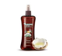Coconut Sunless Tanning Oil, Intensifying Tanning Oil For Deep Bronze Glow, Waterproof and Sweat-Resistant Moisturizing Body Oil, Hydration & Long Lasting Tan for Indoor & Outdoor Use，1
