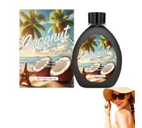 Coconut Tanning Lotion, Dark Tanning Accelerator Lotion, Bronzing Tanning Coconut Lotion Sunbed, Safe For Face & Body, Hydrating & Long-Lasting Tan Indoor & Outdoor For All Skin Types (1PC)