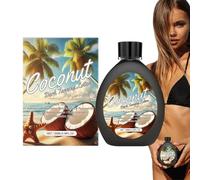 Coconut Tanning Lotion, Sunbed Cream, Tanning Accelerator Lotion, Sunbed Tanning Accelerator, Long Lasting, Hydrating Formula with Coconut Oils, for Face, Body (1PC)