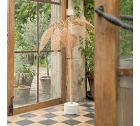 Coconut Tree Floor Lamp - Small - Natural - Cane Webbing and Metal