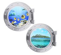 Coconut Tree Fridge Magnets PVC 2pcs for Refrigerator Decoration | Quick Install, Fade Resistant Finish, Decorative Island Style, Suitable for Cruise Ship Scenes and Backgrounds