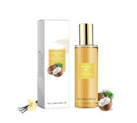 Coconut Vanilla Body Spray for Women, Vanilla Body Spray, Long-Lasting Perfumes Mist with Light Fragrance for Skin and Hair Care, Refreshing, Fruity, Natural Moisturizing Body Splash (100ml, 1PC)