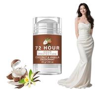 Coconut Vanilla Deodorant Stick, 72HR Odor Protection long lasting Aluminum Free Natural Deodorant for Women & Men, Moisturizing Underarm Balm with Avocado Oil, invisible solid deodorants (1p)