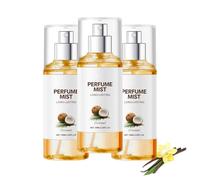 Coconut Women's Perfume Spray, With Vanilla Skin Perfume Mist, Everyday Fragrance, All-day Long-lasting Hair and Body Spray, Light Texture, for Day or Night (3PCS)