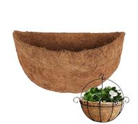 Coconuts Basket Liner,25cm/30cm/35cm Pre-formed Molded Coco Liners, Half Round Coconuts Coir Basket, Replaceable Wall Planter Coco Liner, For Flowers Vegetables Indoor Outdoor Decor