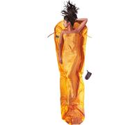 Cocoon - MummyLiner Silk - Travel sleeping bag size 241 x 90/56 cm, sand/orange