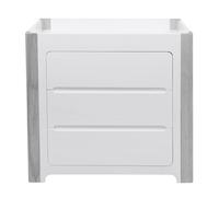 Cocoon Change Area Dresser, White / Grey