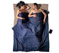 Cocoon - Travelsheet Doublesize Egyptian Cotton - Travel sleeping bag size 220 x 176 cm - Double, blue