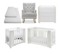 Cocoon Evoluer Nursery Room Set, White / Grey