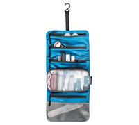 Cocoon - Hanging Toiletry Kit Minimalist with Silk - Wash bag size 24 x 17 x 1 cm, blue