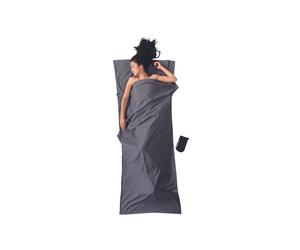 Cocoon Insect Shield Cotton TravelSheet, Grey, 1 Person, Rectangular, Summer, Large, Unisex, Travelers