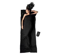 Cocoon Merino Wool Travel Bed Sheet Black 220 x 85 cm