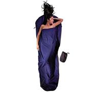 Cocoon MICROFLEECE MUMMY LINERS SLEEPING BAG RIGHT ZIP (DARK PETROL)