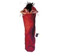 Cocoon Silk Egypt Cotton Mummy Liner Bed Sheet Red 241 x 90-56 cm