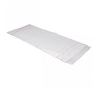 Cocoon - TravelSheet Silk / Cotton - Travel sleeping bag size 220 x 90 cm, white/grey