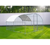 Cocoon WALK IN Chicken Run 3m X 4m 32mm Galvanized Poles Heavy Duty Metal Walk In Run Suitable for Chickens, Hens, Rabbit Dogs Ducks & Chickens, Large Outdoor Poultry Cage