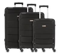 Cocoono Cagliari 4 wheels Suitcase set 3-piece black