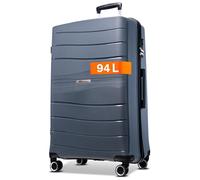 Cocoono Leon Suitcase Large 94 Litre Volume - with TSA Lock, Suitcase & Trolleys, Travel Suitcase, Hard Case, Hard Case Large, Trolley, Suitcase XL, Travel Suitcase with Wheels Large, gray, XL, Hard