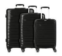 Cocoono Madrid 4 wheels Suitcase set 3-piece black