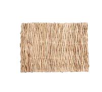 cocoontail 10-Pcs Natural Grass Pet Mat Set, Handwoven Hay Chew Pad & Cage Bed for Rabbits/Guinea Pigs(L)
