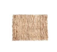cocoontail 10-Pcs Natural Grass Pet Mat Set, Handwoven Hay Chew Pad & Cage Bed for Rabbits/Guinea Pigs(M)