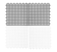 cocoontail 8-Pack Ventilated Plastic Pet Cage Mats, Summer Breathable Floor Grids for Rabbits/Guinea Pigs