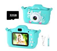 Cocopa Kids Camera Digital Camera for 3-12 Year Old Girls,1080P HD Video Camera for Kids with 32GB SD Card/2 Inch IPS Screen, Birthday Christmas Toy Gifts for 3 4 5 6 7 8 Year Old Girls (Mint)
