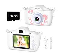 Cocopa Kids Camera Digital Camera for 3-12 Year Old Girls,1080P HD Video Camera for Kids with 32GB SD Card/2 Inch IPS Screen, Birthday Christmas Toy Gifts for 3 4 5 6 7 8 Year Old Girls(White)