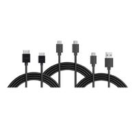 cocopar 6 feet Mini HDMI to HDMI Cable& USB-C Cable& USB A to C Cable
