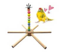 Cocorite Cage Games, 360 Degree Rotating Perch for Exercise | Small Toys with Mill Swing - Mental Stimulation Anti Boredom Training of Cochorites and Finches