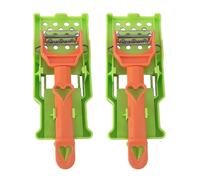 Cocororo 2 in 1 Double Julienne Vegetable Peeler, Multifunctional Kitchen Slicer for Potato, Orange, Lemon