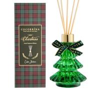 COCORRÍNA Christmas Reed Diffuser with 8 Fragrance Sticks 170ml, Cedar Balsam, Long-lasting, Home Fragrance Essential Oil Reed Diffuser for Bathroom Shelf Decoration