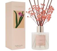 COCORRÍNA Reed Diffuser - English Garden Scented Home Fragrance with 8 Sticks for Bathroom Shelf Decor