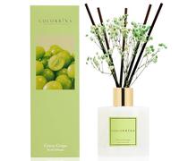 COCORRÍNA Reed Diffuser - Green Grape 200ml Scented Diffuser with 8 Sticks Home Fragrance for Bedroom Bathroom Living Room, Home & Office Decor
