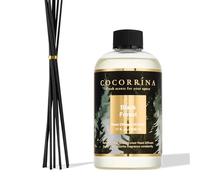 COCORRÍNA Reed Diffuser Refill with 8 Sticks, Black Forest 500ml Scented Oil Refill for Reed Diffuser Home Fragrance for Bedroom, Bathroom Office Home Décor