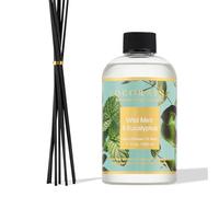 COCORRÍNA Reed Diffuser Refill with 8 Sticks, Wild Mint & Eucalyptus 500ml Scented Oil Refill for Reed Diffuser Home Fragrance for Bedroom, Bathroom Office Home Décor