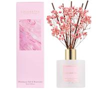 Cocorrína Reed Diffuser Set, 200ml Himalayan Salt & Rosewater Scented Diffuser with Sticks Home Fragrance for Bedroom Bathroom Living Room, Home & Office Decor