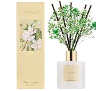 COCORRÍNA Reed Diffuser Set, 200ml White Jasmine Scented Diffuser with Sticks Home Fragrance for Bedroom Bathroom Living Room, Home & Office Decor